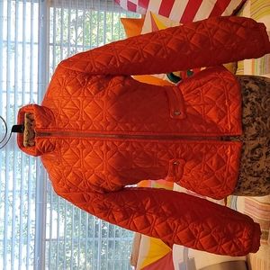 Nine West orange puffer jacket in S